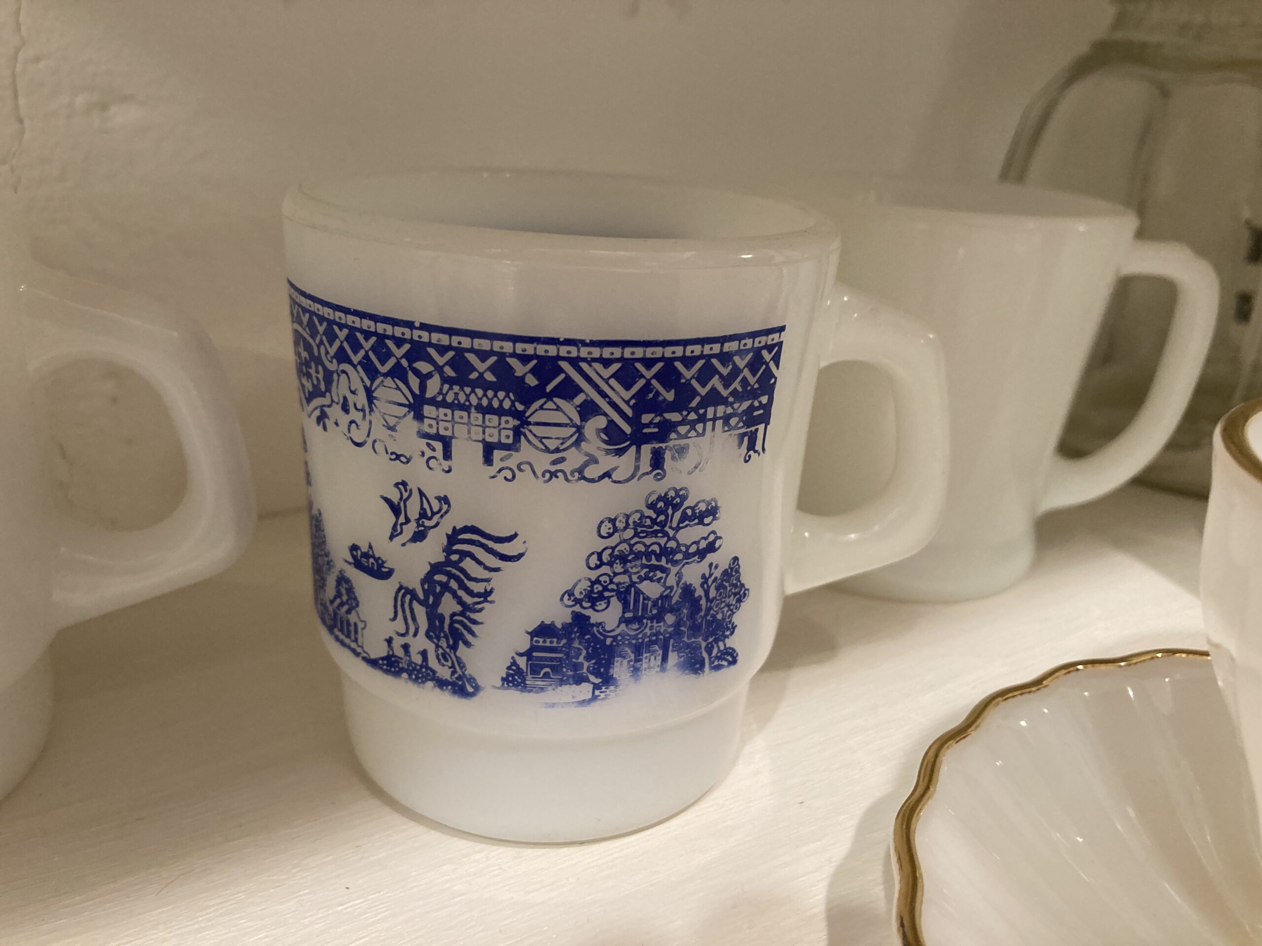 FIRE KING ファイヤーキング マグカップ　ブルーウィロー　1960〜1970年代