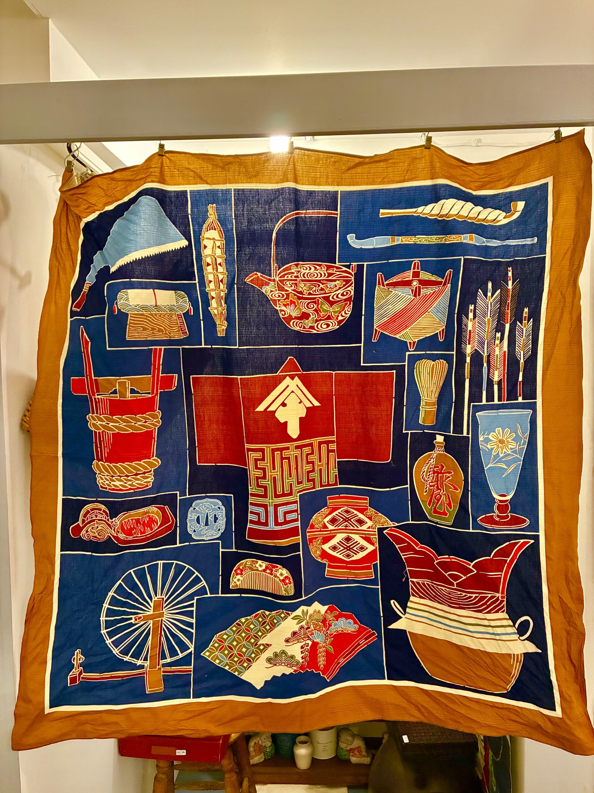 風呂敷　大判　104cm幅　三巾　むす美　京都　綿100%